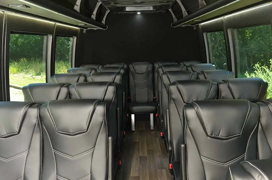 23 passenger bus interior